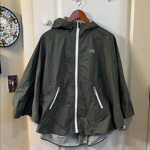 The North Face Green Polka Dot Poncho